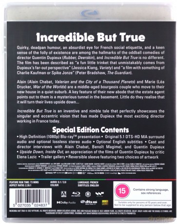 Incredible But True (Niewiarygodne, ale prawdziwe) [Blu-Ray]