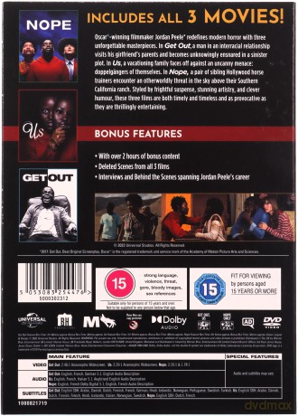 Jordan Peele Collection: Get Out / Us / Nope (Uciekaj! / To my / Nie!) [3DVD]