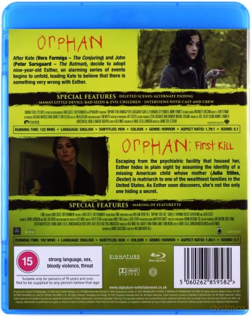 Orphan / Orphan: First Kill (Sierota / Sierota. Narodziny zła) [2xBlu-Ray]