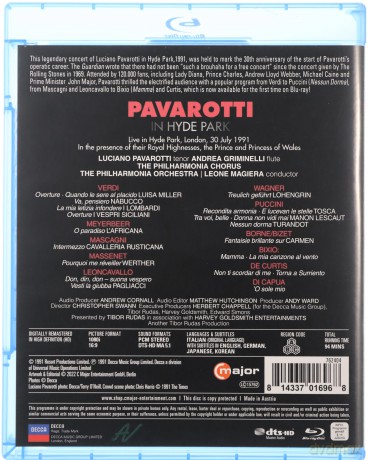 Pavarotti In Hyde Park [Blu-Ray]