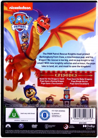 Paw Patrol: Rescue Knights (Psi patrol) [DVD]