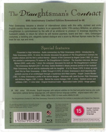 The Draughtsman's Contract (Kontrakt rysownika) [2xBlu-Ray]