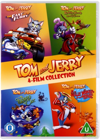 Tom & Jerry Collection: The Fast and the Furry / Robin Hood and His Merry Mouse / Tom & Jerry and the Wizard of Oz / Willy Wonka & the Chocolate Factory [4DVD]