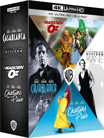 Casablanca / Citizen Kane / Singin' in the Rain / Czarnosięznik z Krainy Oz (Obywatel Kane / Deszczowa piosenka / Czarnoksiężnik z Oz) [BOX] [4xBlu-Ray 4K]+[4xBlu-Ray]