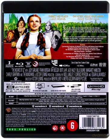 Casablanca / Citizen Kane / Singin' in the Rain / Czarnosięznik z Krainy Oz (Obywatel Kane / Deszczowa piosenka / Czarnoksiężnik z Oz) [BOX] [4xBlu-Ray 4K]+[4xBlu-Ray]