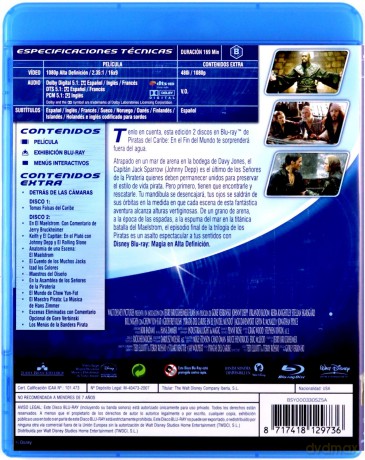 Pirates of the Caribbean: At World's End (Piraci z Karaibów: Na krańcu świata) (Disney) [2xBlu-Ray]