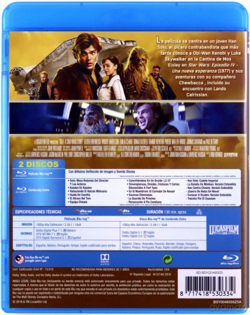 Solo: A Star Wars Story (Han Solo. Gwiezdne wojny - historie) [2xBlu-Ray]