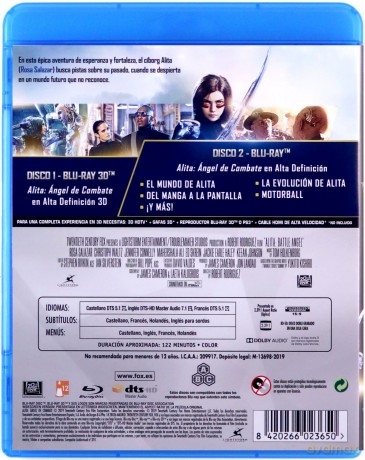 Alita: Battle Angel [Blu-Ray 3D]+[Blu-Ray]