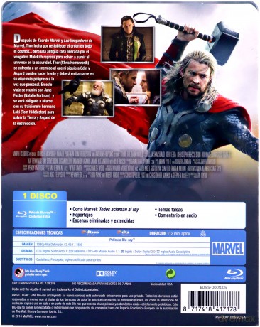 Thor: The Dark World (Thor: Mroczny świat) (steelbook) [Blu-Ray]