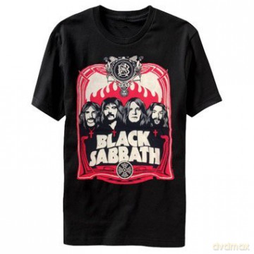 Black Sabbath: Red Flames, Black (S) [T-SHIRT]
