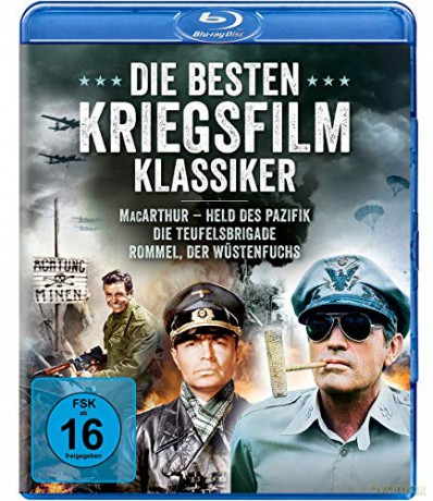 The Best Classic War Movies: MacArthur / The Devil's Brigade / The Desert Fox (Generał MacArthur / Diabelska brygada / Pustynny lis) [3xBlu-Ray]