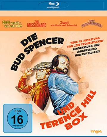 The Bud Spencer and Terence Hill Box: God Forgives... I Don't! / Watch Out, We're Mad / The Two Missionaries / Troublemakers (Bóg wybacza... Ja nigdy! / Z nami nie ma żartów / Dwóch misjonarzy / Łowcy kłopotów) [4xBlu-Ray]