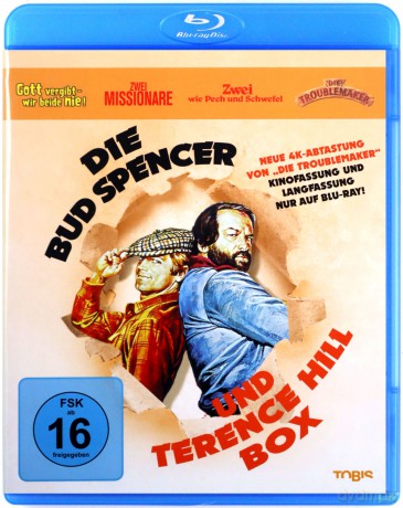 The Bud Spencer and Terence Hill Box: God Forgives... I Don't! / Watch Out, We're Mad / The Two Missionaries / Troublemakers (Bóg wybacza... Ja nigdy! / Z nami nie ma żartów / Dwóch misjonarzy / Łowcy kłopotów) [4xBlu-Ray]