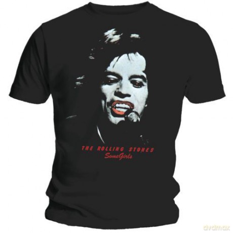 Rolling Stones: Lipstick, Black (L) [T-SHIRT]
