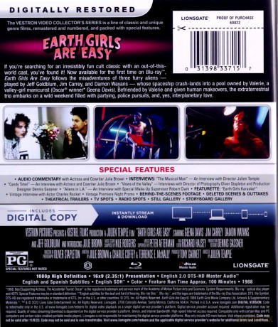 Earth Girls Are Easy (Ziemskie dziewczyny są łatwe) [Blu-Ray]