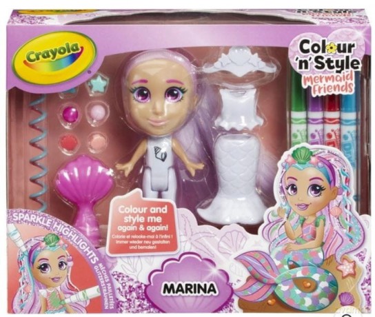 Lalka do kolorowania Marina Colour n Style Mermaid Friends