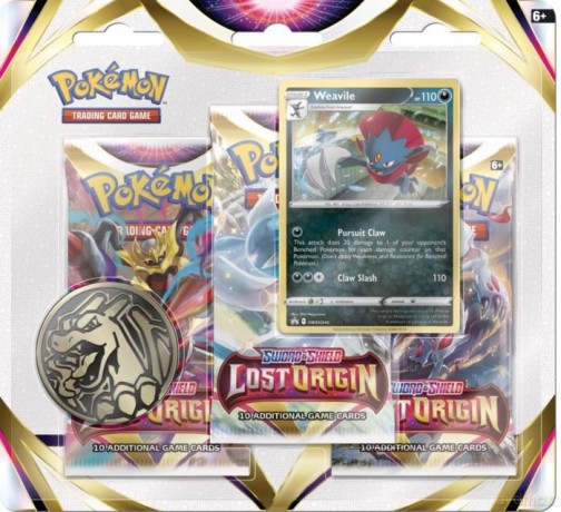 Lost Origin 3-Pack Blister Weavile [KARTY]