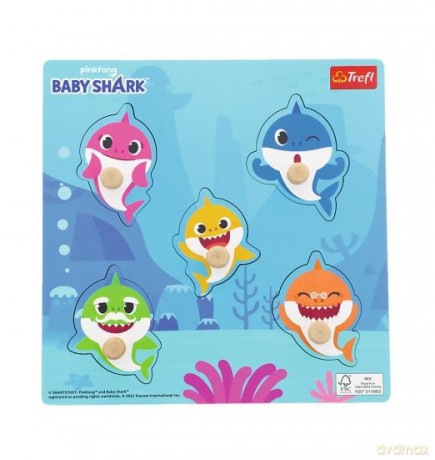 Układanka drewniana Baby Shark
