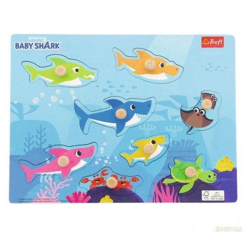 Układanka drewniana Baby Shark