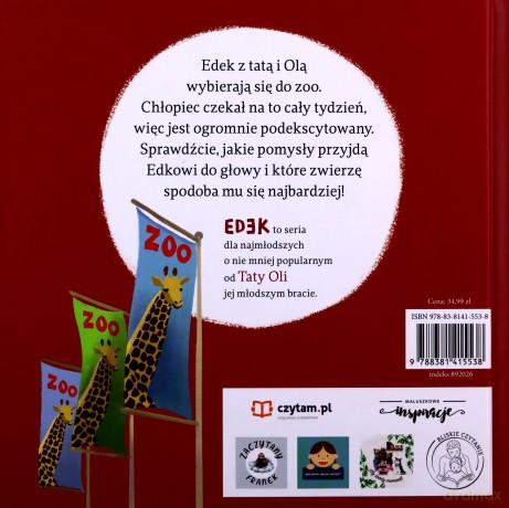 Edek (Tom 1) Edek idzie do zoo - Thomas Brunstrom [KSIĄŻKA]