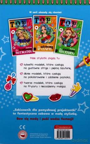 Top modelki. Szkicownik dla pomysłowej projektantki - Anna Podgórska [KSIĄŻKA]