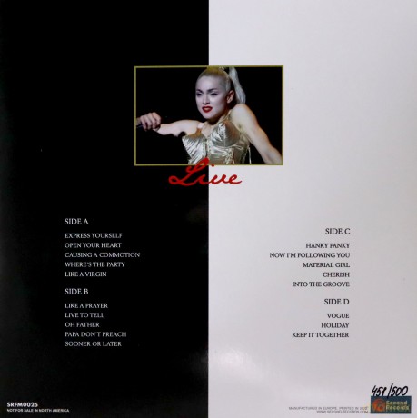 Madonna: Live In Dallas 7Th May 1990 (Marble) [2xWinyl]