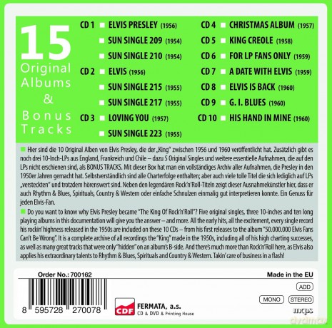 Elvis Presley: Elvis - 15 Original Albums [10CD]