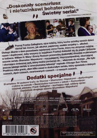 Shameless: Niepokorni sezon 1+ Pilot [3DVD]