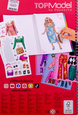 Kolorowanka Dress Me Up BIG Top Model 12135A