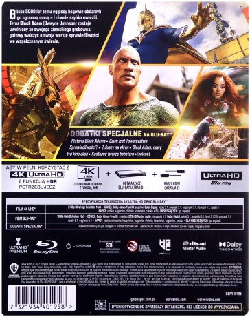 Black Adam (steelbook) [Blu-Ray 4K]+[Blu-Ray]