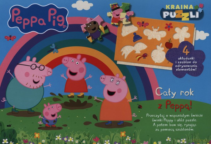 Cały rok z Peppą. Kraina puzzli. Świnka Peppa [KSIĄŻKA]