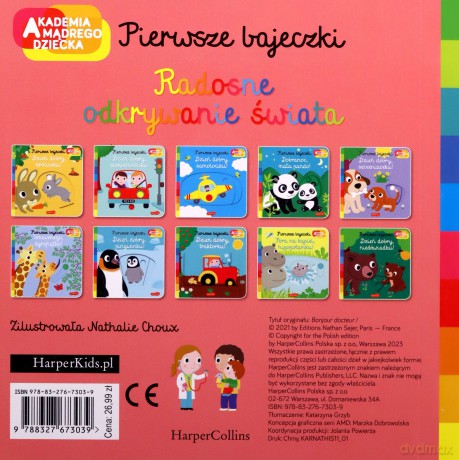 Dzień dobry, pani doktor! Akademia mądrego dziecka. Pierwsze bajeczki - Nathalie Choux [KSIĄŻKA]