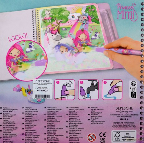 Kolorowanka Aqua Magic Book Princess Mimi 12096A