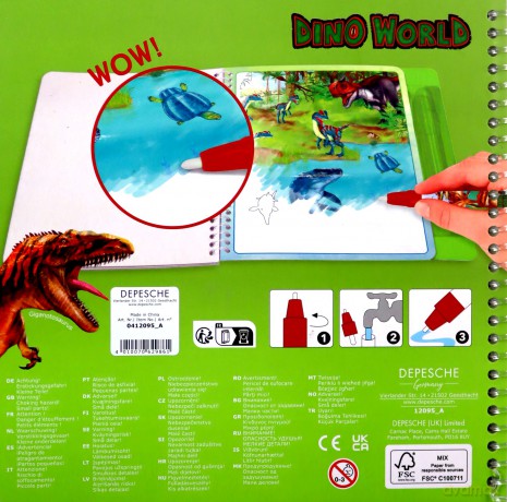 Kolorowanka Aqua Magic Dino World 12095A
