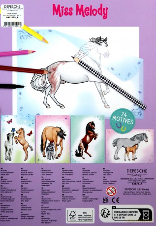 Kolorowanka kopiowanka miss melody 12179a