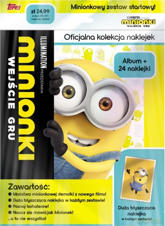 Minionki Wejście Gru Zestaw Startowy z Naklejkami
