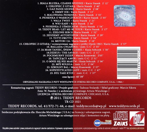 Karin Stanek: Czerwono Czarni: Sobczyk: Kossowski (digipack) [CD]