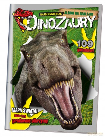 Najsłynniejsze Dinozaury album na naklejki