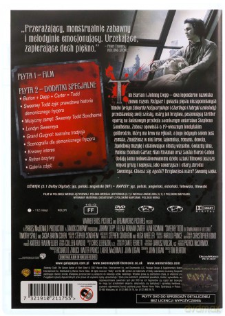 Sweeney Todd: Demoniczny Golibroda z Fleet Street (Kolekcja Tim Burton) [2DVD]