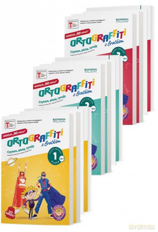 Ortograffiti z Bratkiem dla ucznia Klasy 1, 2, 3 - Izabela Mańkowska, Małgorzata Rożyńska [KSIĄŻKA]