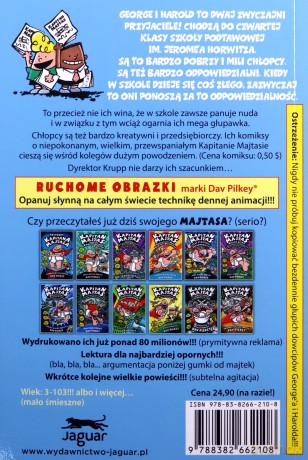Przygody Kapitana Majtasa - Dav Pilkey [KSIĄŻKA]