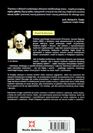 Pułapki myślenia. O myśleniu szybkim i wolnym - Daniel Kahneman [KSIĄŻKA]