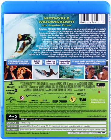 Ogromne Fale Tahiti 3D [Blu-Ray 3D]