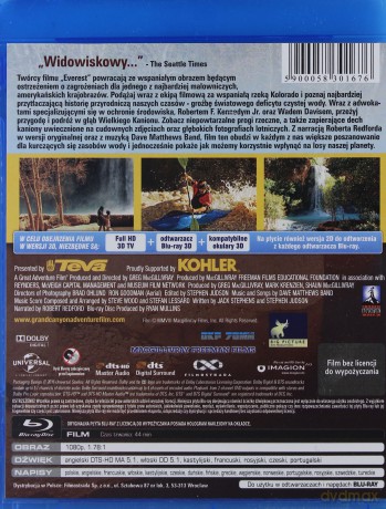 Wielki Kanion 3D. Zagrożona rzeka [Blu-Ray 3D]
