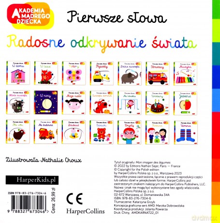 Warzywa. Akademia mądrego dziecka. Pierwsze słowa - Nathalie Choux [KSIĄŻKA]