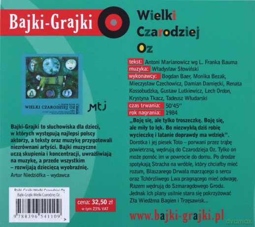Wielki Czarodziej Oz. Bajki-Grajki [AUDIOBOOK]
