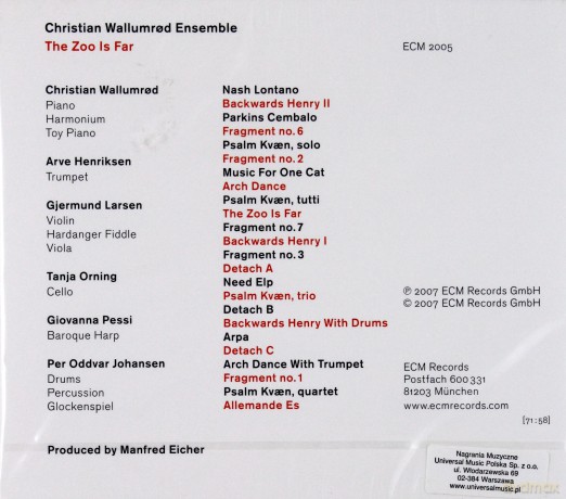 Christian Wallumrod Group: The Zoo Is Far [CD]