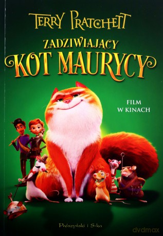 Zadziwiający kot Maurycy (okładka filmowa) - Terry Pratchett [KSIĄŻKA]