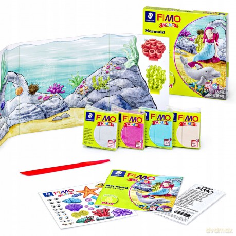 Zestaw Fimo Kids Form&Play Syrenka 4x42 g Staedtler