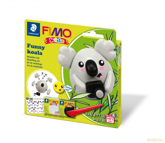 Zestaw FIMO Kids Pingwin 2 x 42g + akcesoria Staedtler